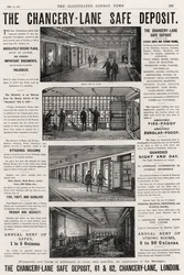 Advertisement for The Chancery Lane Safe Deposit